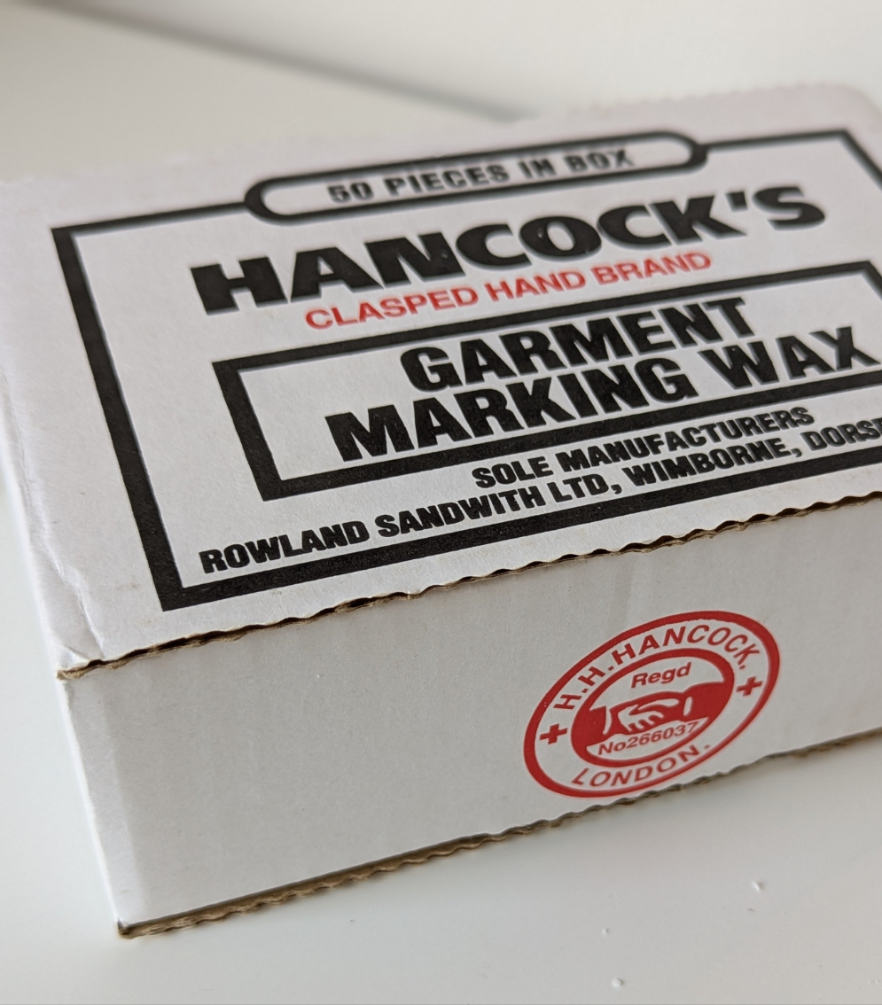 Hancock's - Garment Marking Wax - White, Natural, Yellow, Red and Blue