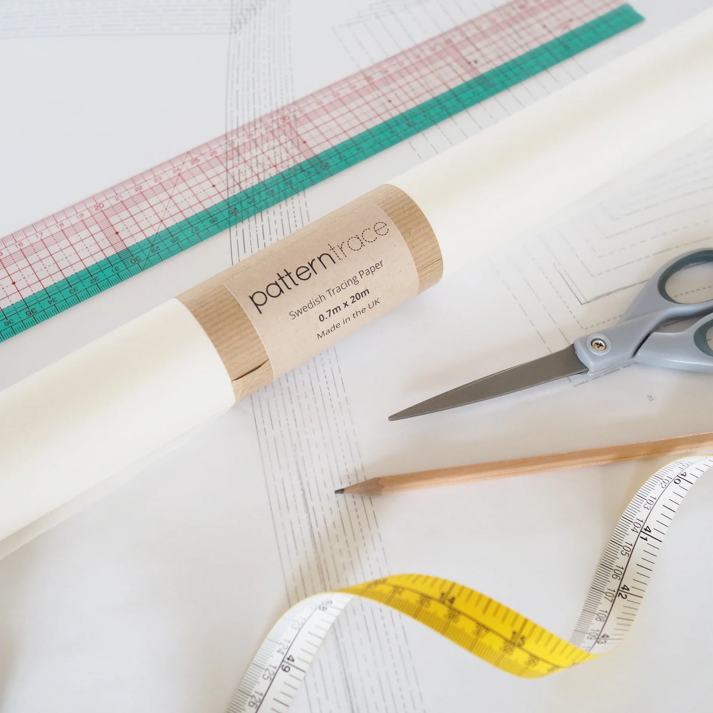 PatternTrace - Swedish Tracing Paper - 1m x 10m, 70cmx20m or Sold By the Meter