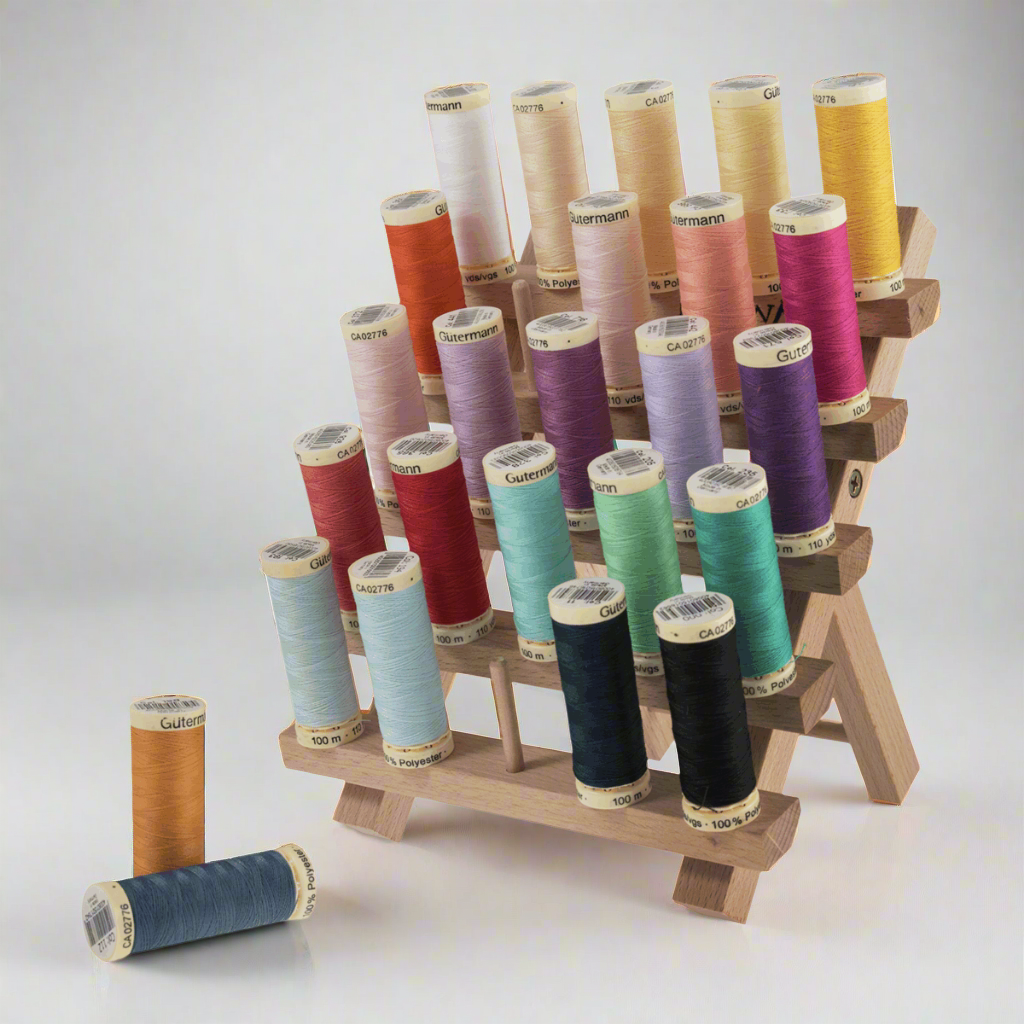 Milward - Beech Wood Thread Organiser - 25 Spools