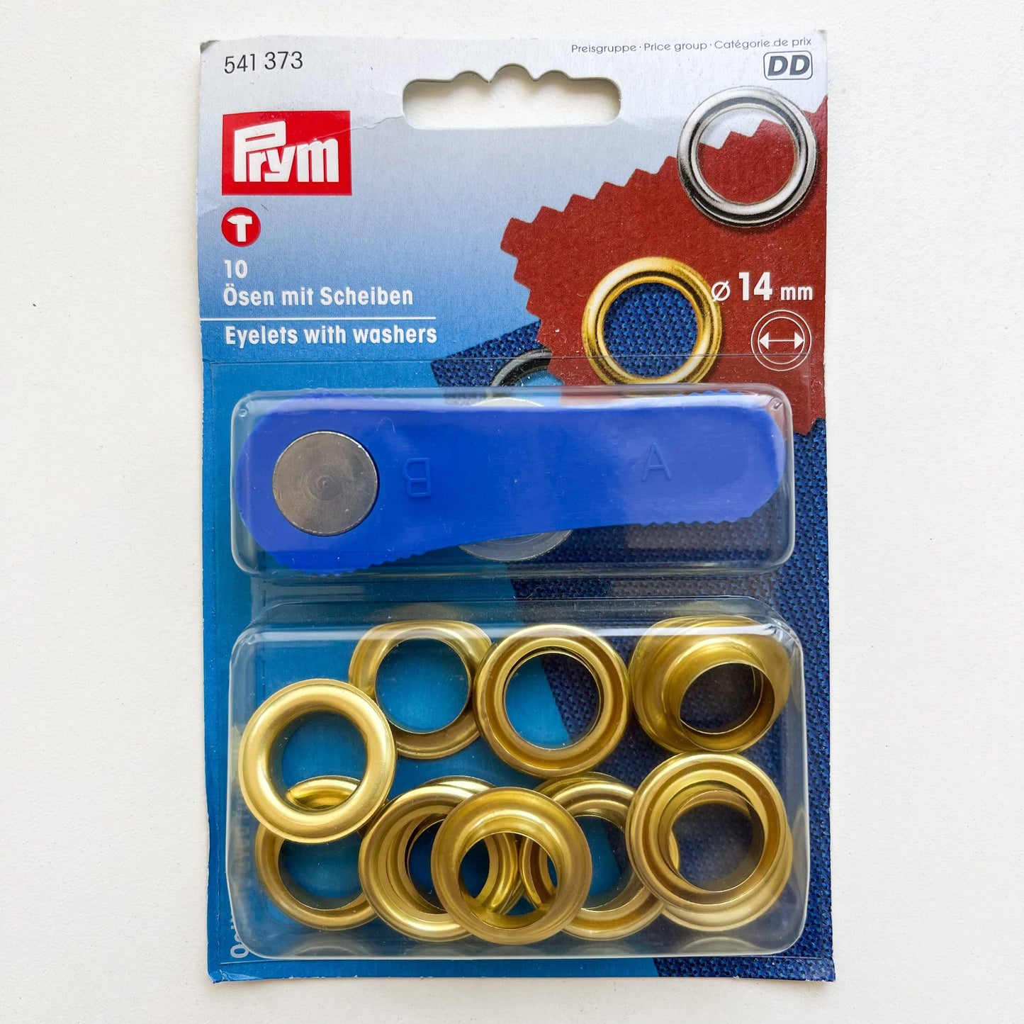 Prym - Eyelets with Washers - Antique Brass or Gold