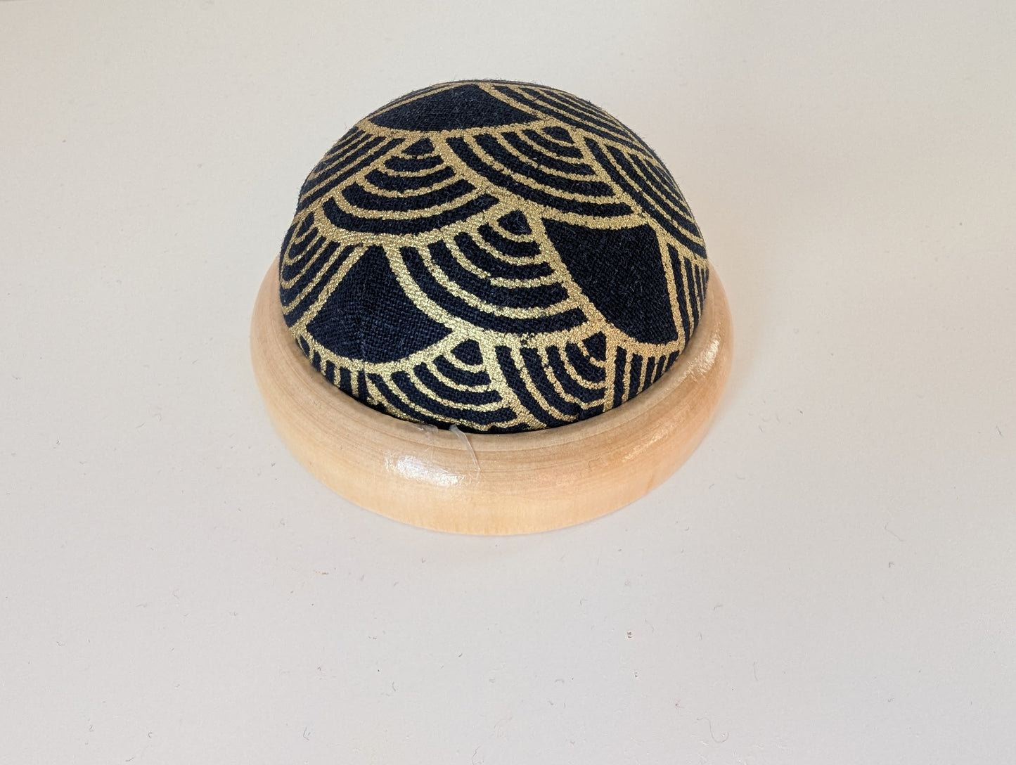 Sewing Gem - Wooden Based, Fabric pin Cushion