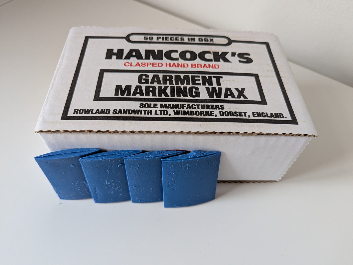 Hancock's - Garment Marking Wax - White, Natural, Yellow, Red and Blue