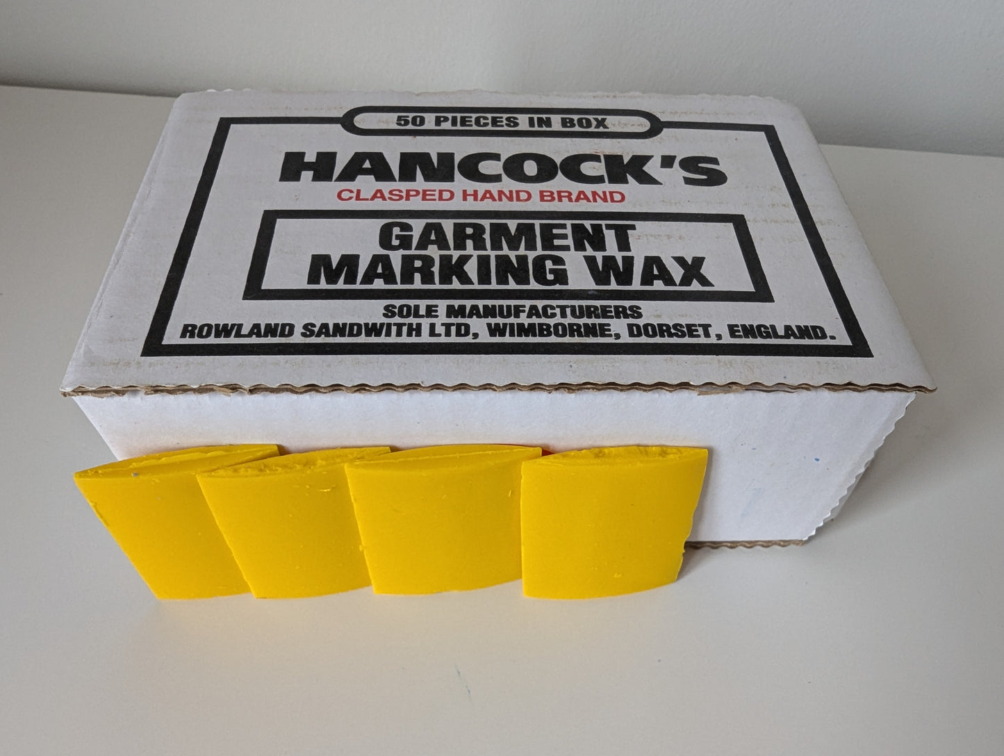 Hancock's - Garment Marking Wax - White, Natural, Yellow, Red and Blue