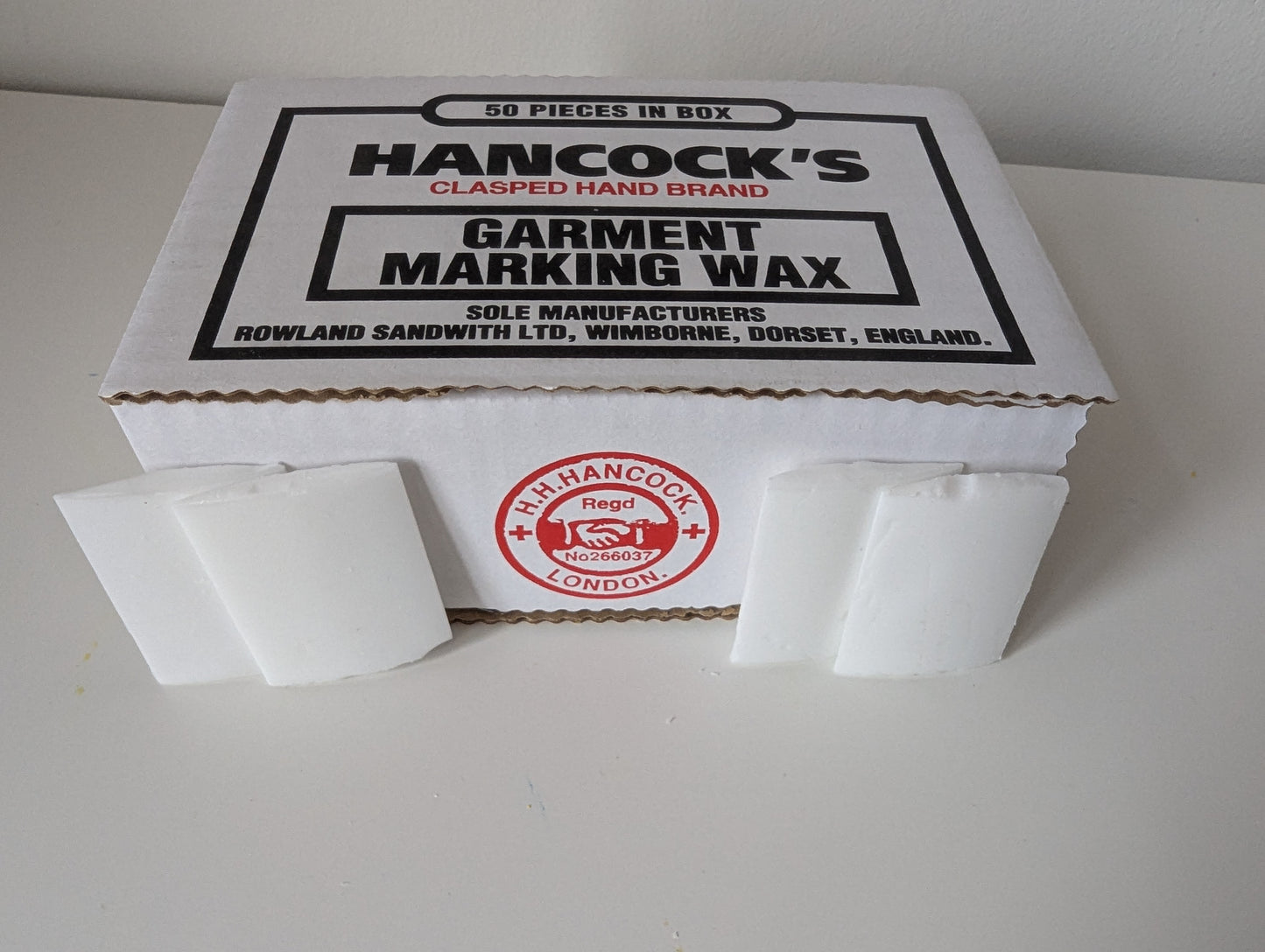 Hancock's - Garment Marking Wax - White, Natural, Yellow, Red and Blue