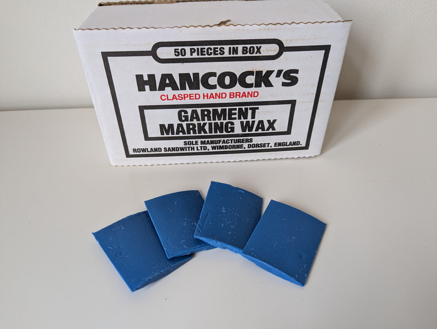 Hancock's - Garment Marking Wax - White, Natural, Yellow, Red and Blue