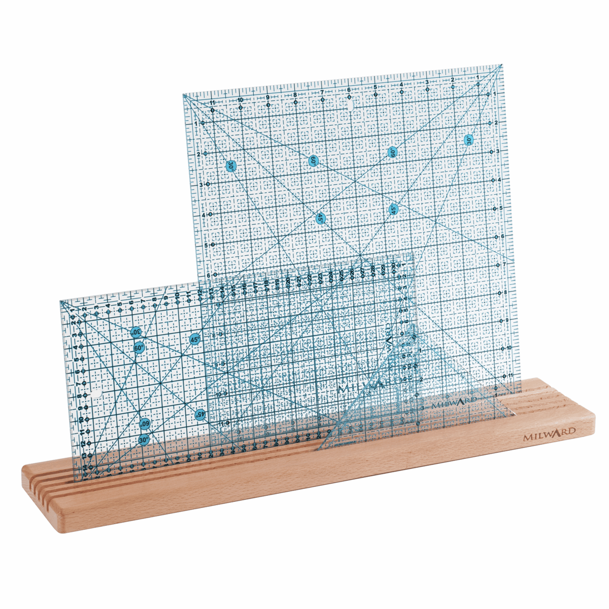 Milward - Wooden Ruler Rack - Long 5 Slots