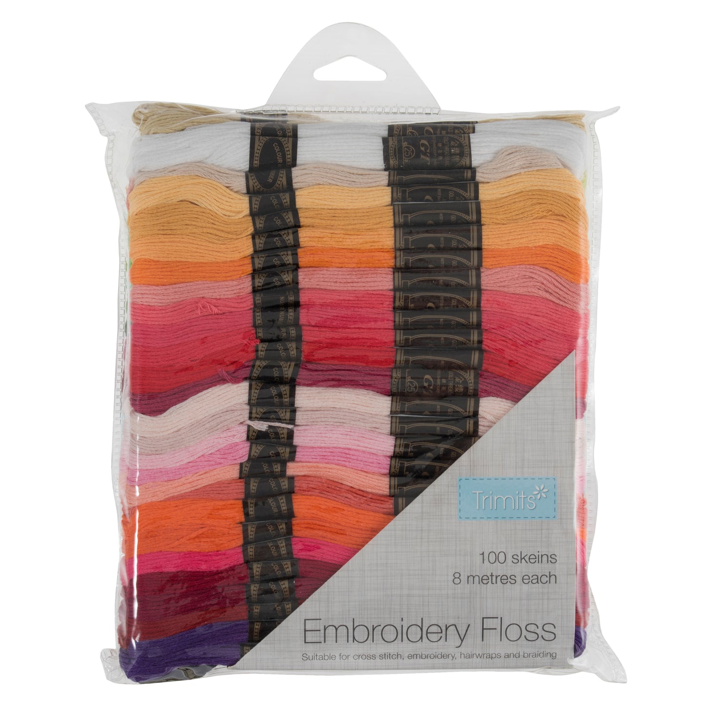Trimits - Premium 100 Assorted Colours Embroidery Floss