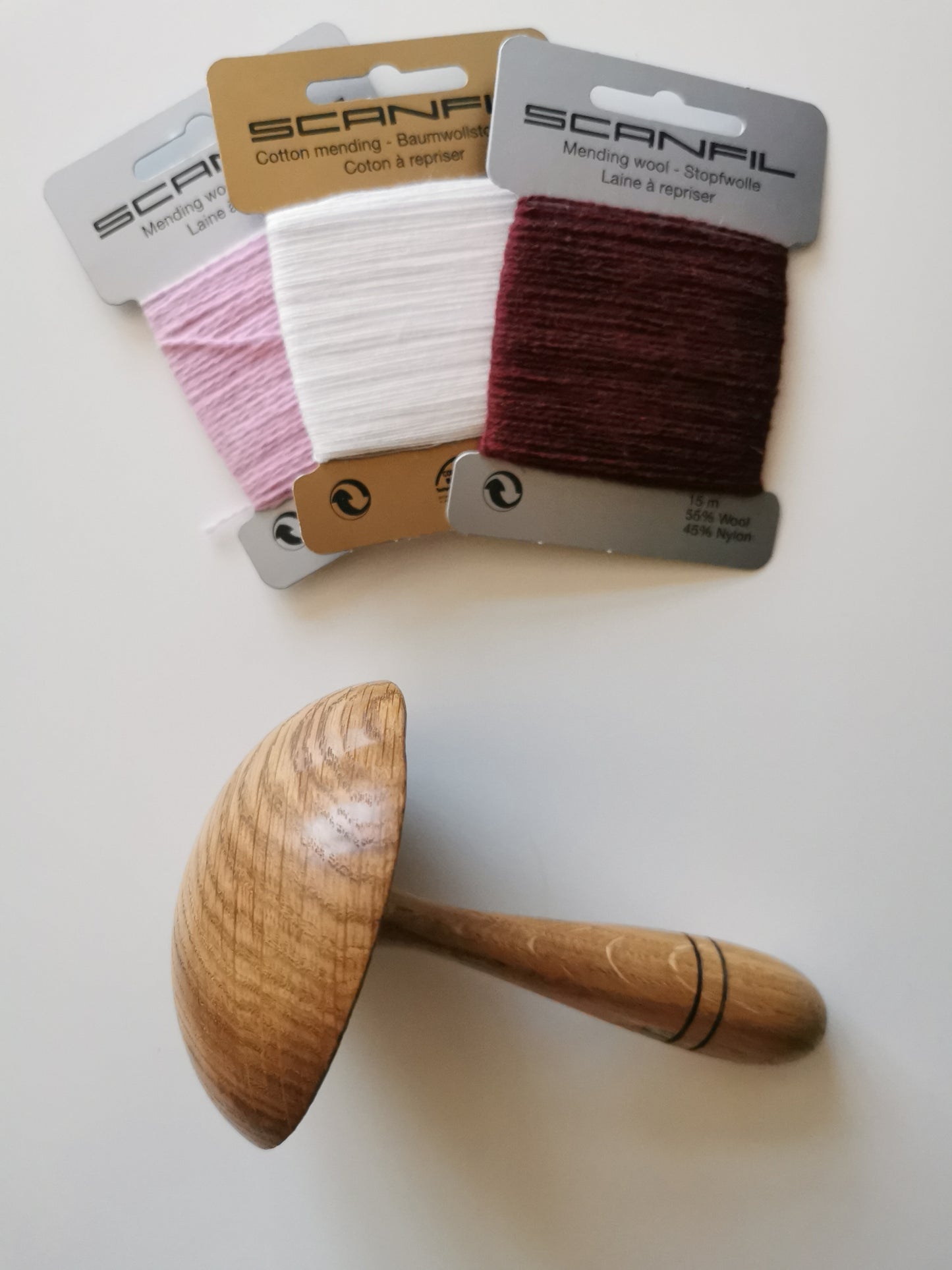 Sewing Gem - Handmade Oak Mushroom Darner