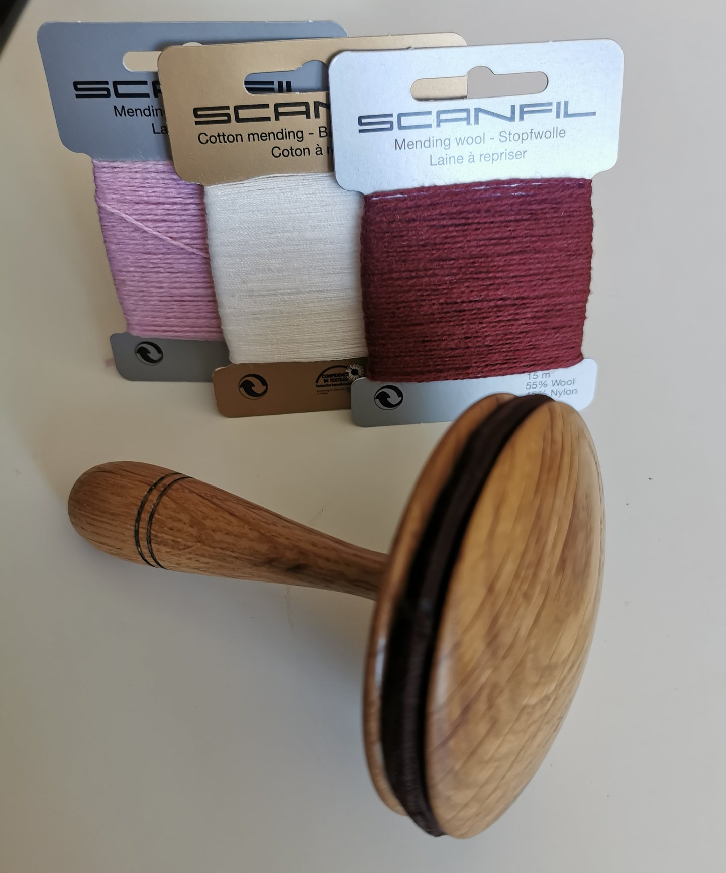 Sewing Gem - Handmade Oak Mushroom Darner with Recess