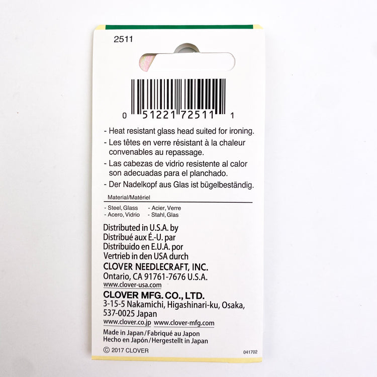 Clover - Marbled Glass Head Pins