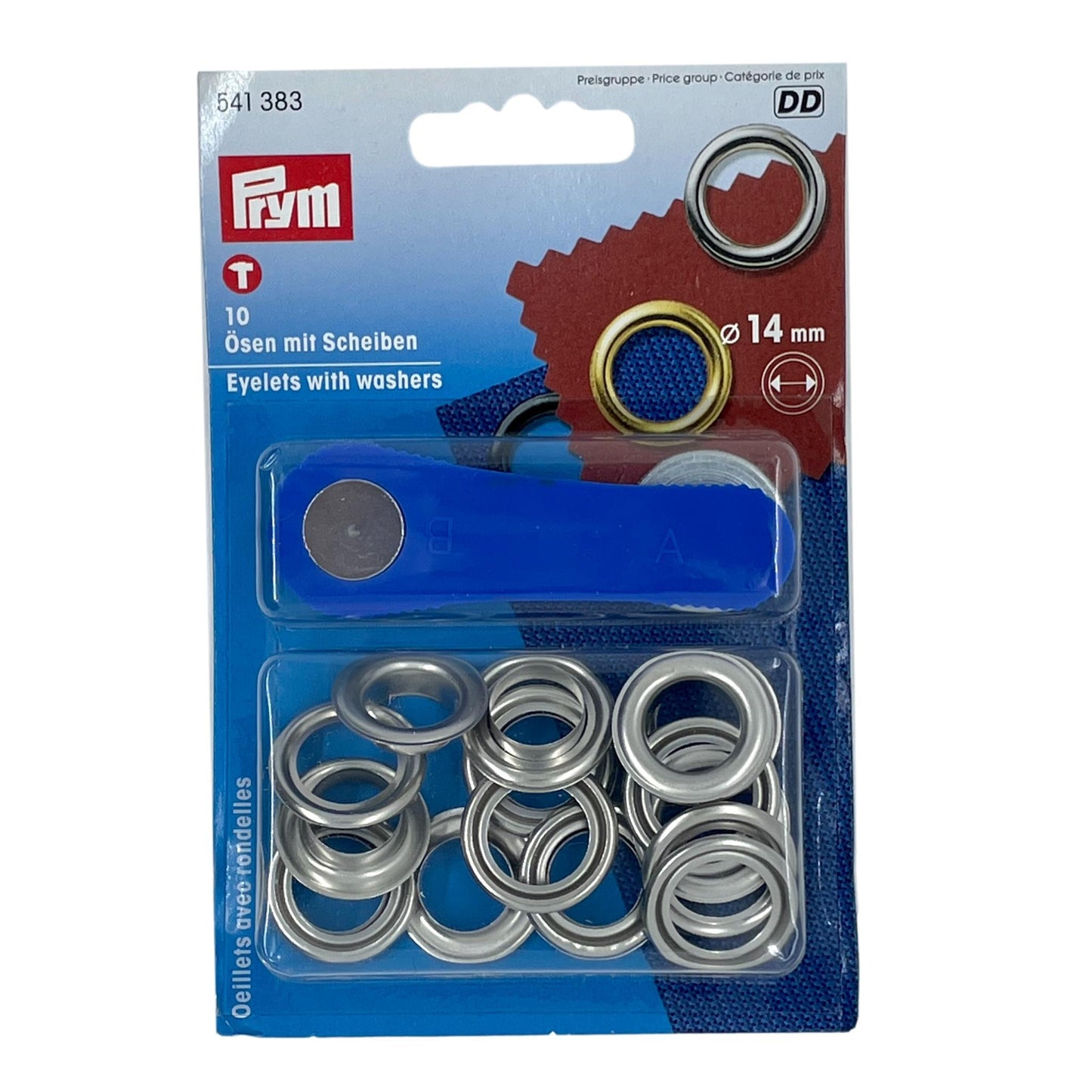 Prym - Eyelets with Washers - Silver