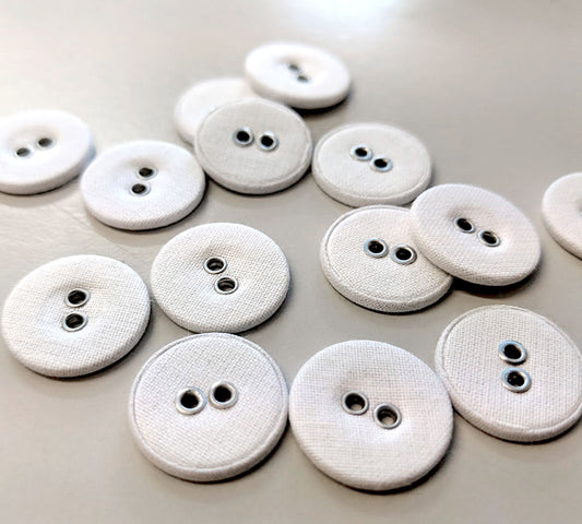 Linen Buttons - 2 Hole - 11mm and 15mm