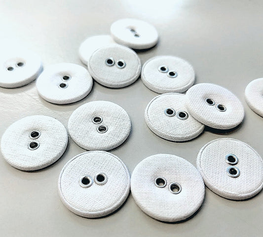 Linen Buttons - 2 Hole - 11mm and 15mm