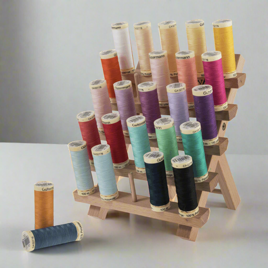 Milward - Beech Wood Thread Organiser - 25 Spools