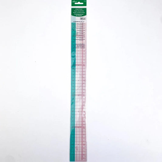 Clover - Plotting/Grading Graph Ruler - 50cm