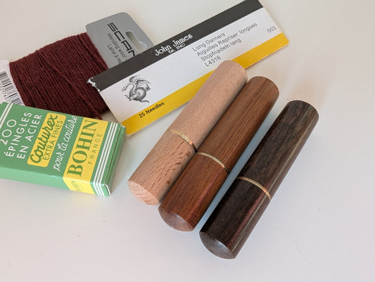 Sewing Gem - Wooden Needle Holder