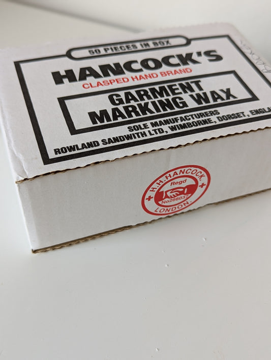 Hancock's - Garment Marking Wax - White, Natural, Yellow, Red and Blue