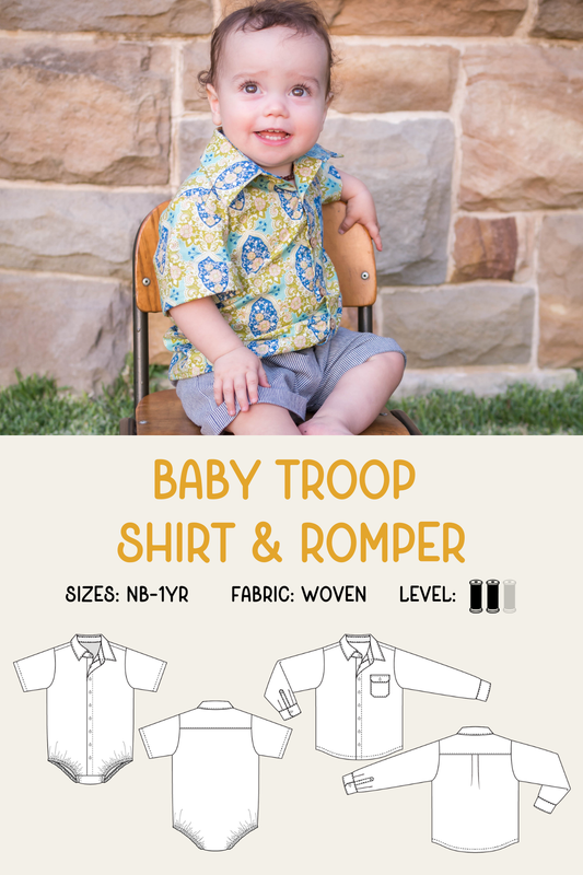 Tadah! Patterns - Baby Troop Shirt & Romper