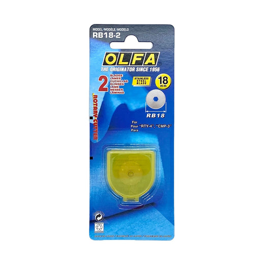 Olfa  - Rotary Cutter Spare Blades - 2 Pack - 18 mm