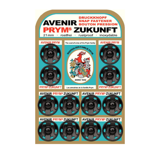 Prym - Snap Fasteners / Poppers - Black