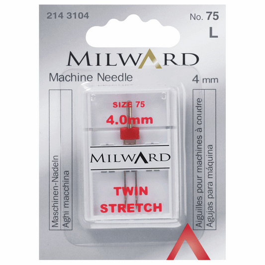 Milward -  Sewing Machine Needles - Twin - Stretch