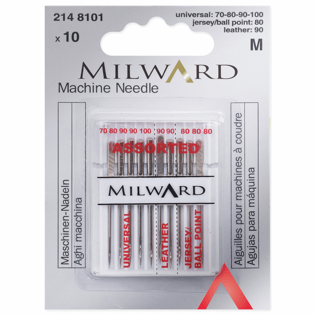 Milward - Sewing Machine Needles - Assorted Pack - 10 Needles