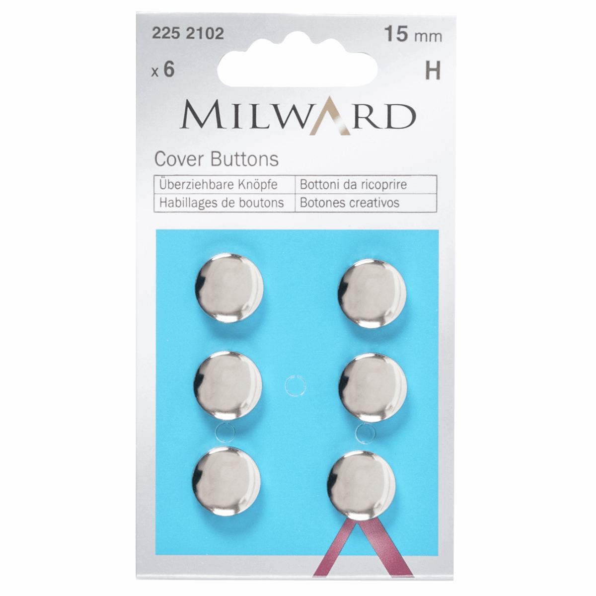 Milward - Self Covering Buttons - 15mm x 6
