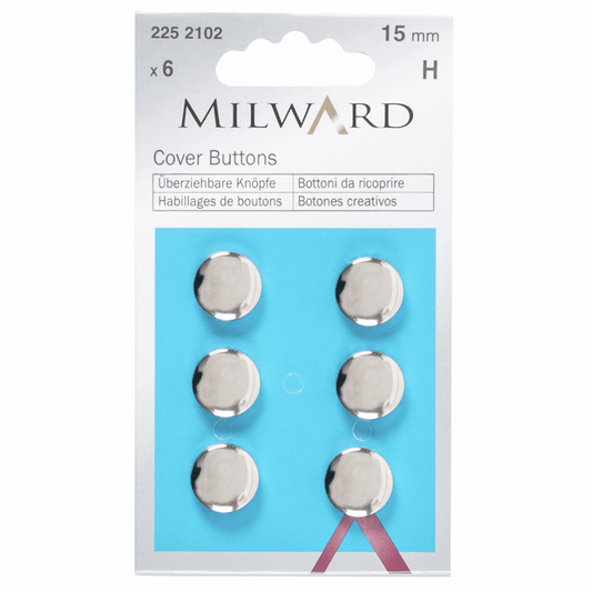 Milward - Self Covering Buttons - 15mm x 6