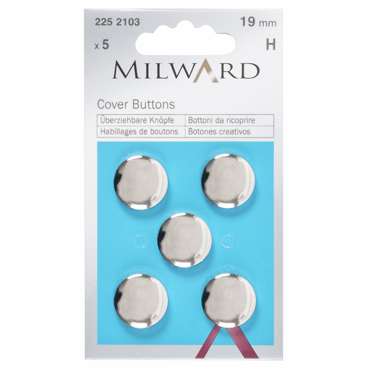 Milward - Self Covering Buttons - 19mm x 5