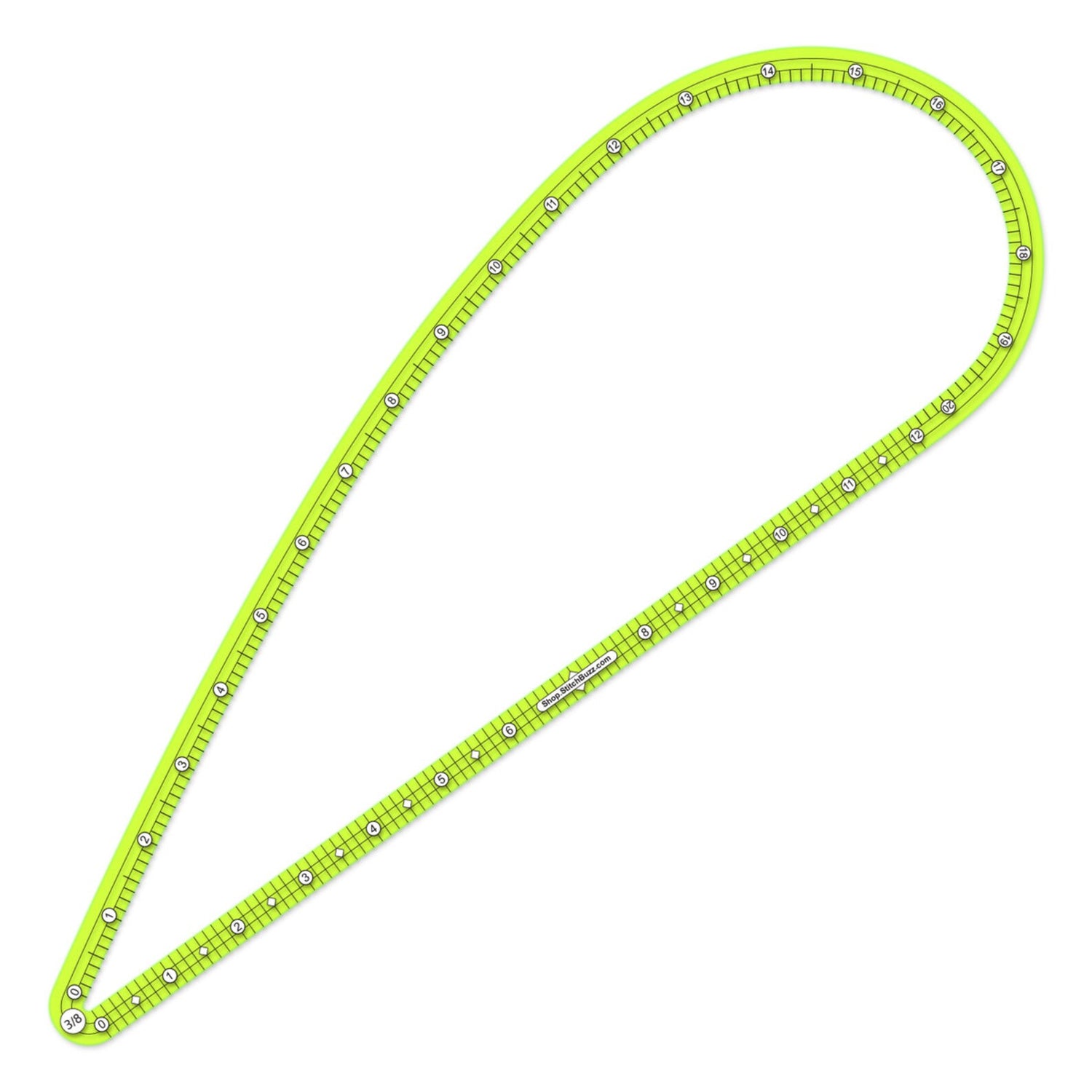 Stitch Distance Ruler Stitch Buzz - Large Pattern Making/Seam Allowance Ruler - 1.5cm - 5/8 ...