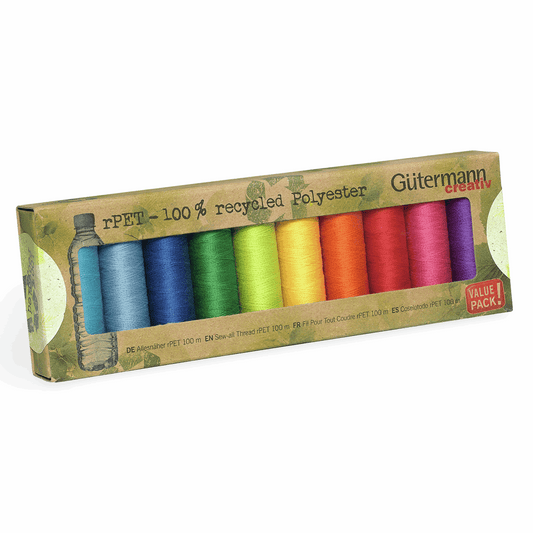 Gutermann Thread - Sew-All Recycled (rPET) - Assorted Colours - Bright