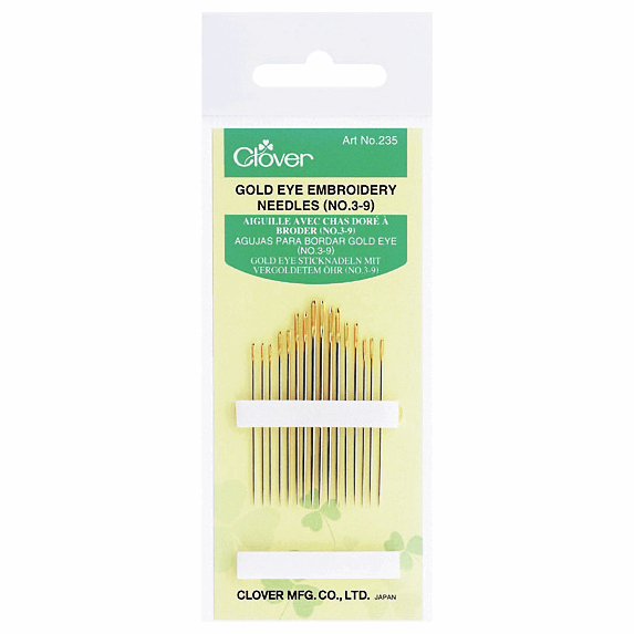 Clover - Embroidery Needles - Gold Eye - 3/9