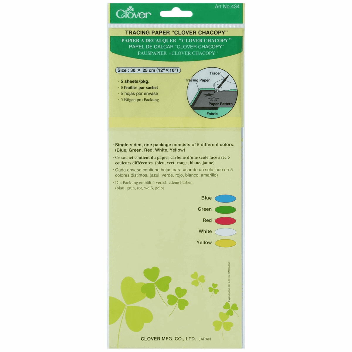 Clover - Chacopy Tracing Paper - Assorted Colours