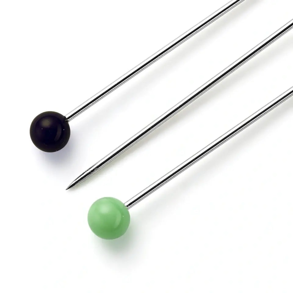 Prym - Large Glass Head Pins - Assorted Colours - 30g