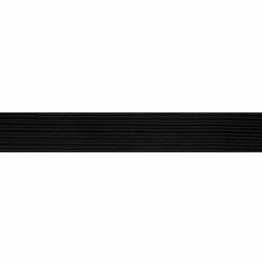 Sewing Gem - Braided Elastic - 13mm Wide - Black or White