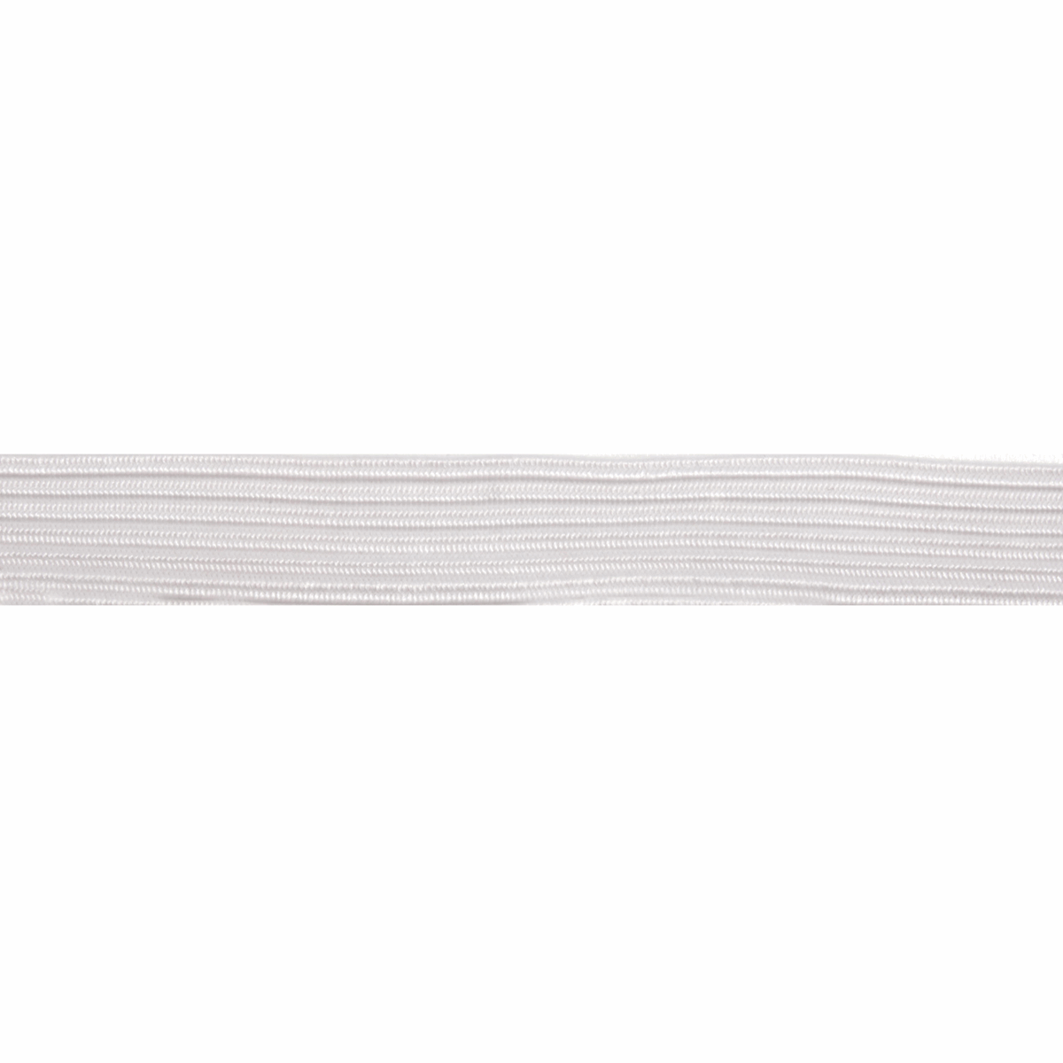 Sewing Gem - Braided Elastic - 13mm Wide - Black or White