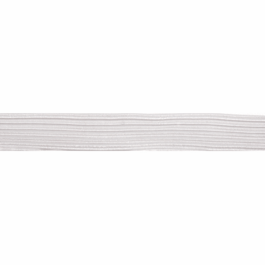 Sewing Gem - Braided Elastic - 13mm Wide - Black or White