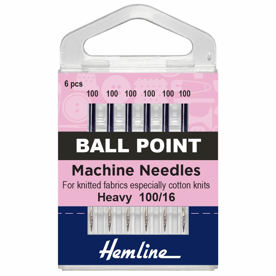 Hemline - Sewing Machine Needles Ball Point - 100/16
