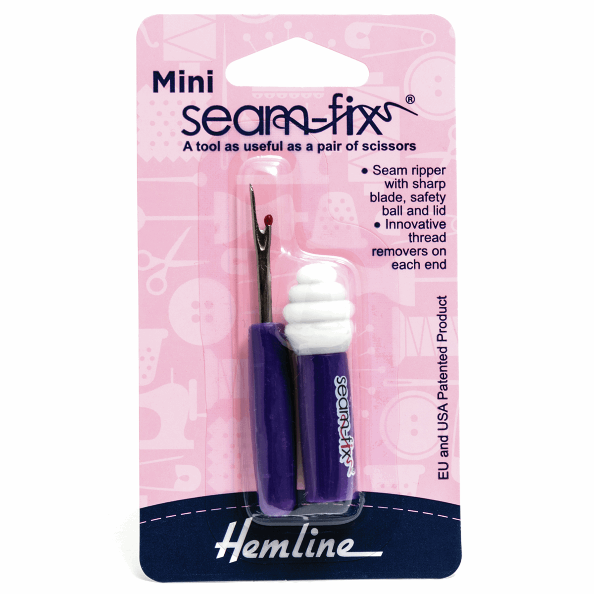 Hemline - Mini Seam Fix - Stitch Ripper and Thread Eraser