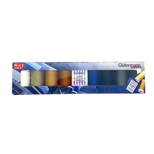 Gutermann Creativ Value Pack - Jeans Colours - Schmetz Needles