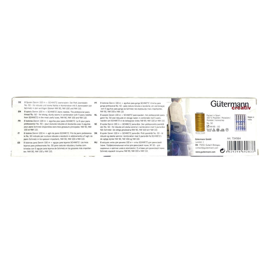 Gutermann Creativ Value Pack - Jeans Colours - Schmetz Needles