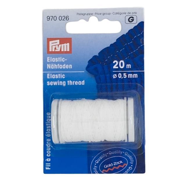 Prym - Elastic Sewing Thread - White