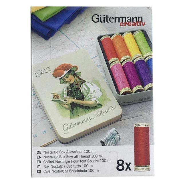 Gutermann - Nostalgic Box of Sew-All Thread - Bright