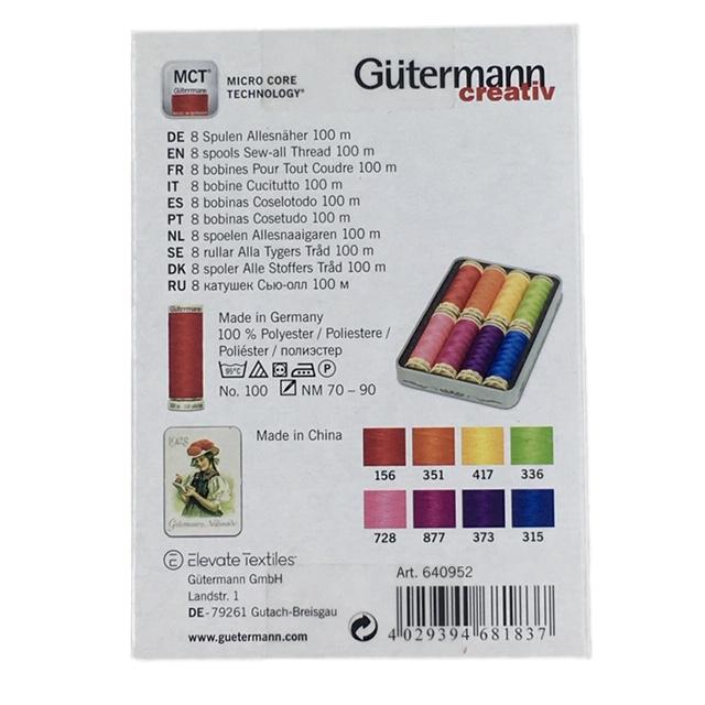 Gutermann - Nostalgic Box of Sew-All Thread - Bright