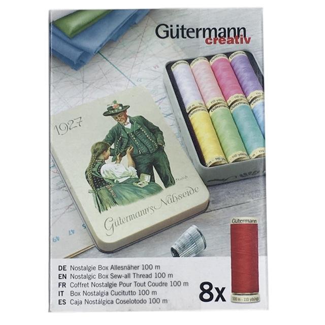 Gutermann - Nostalgic Box of Sew-All Thread - Pastel