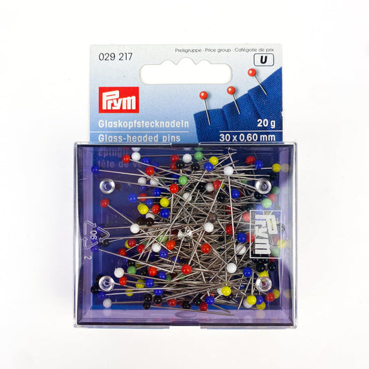 Prym - Glass Head Pins - Assorted Colours - 20g