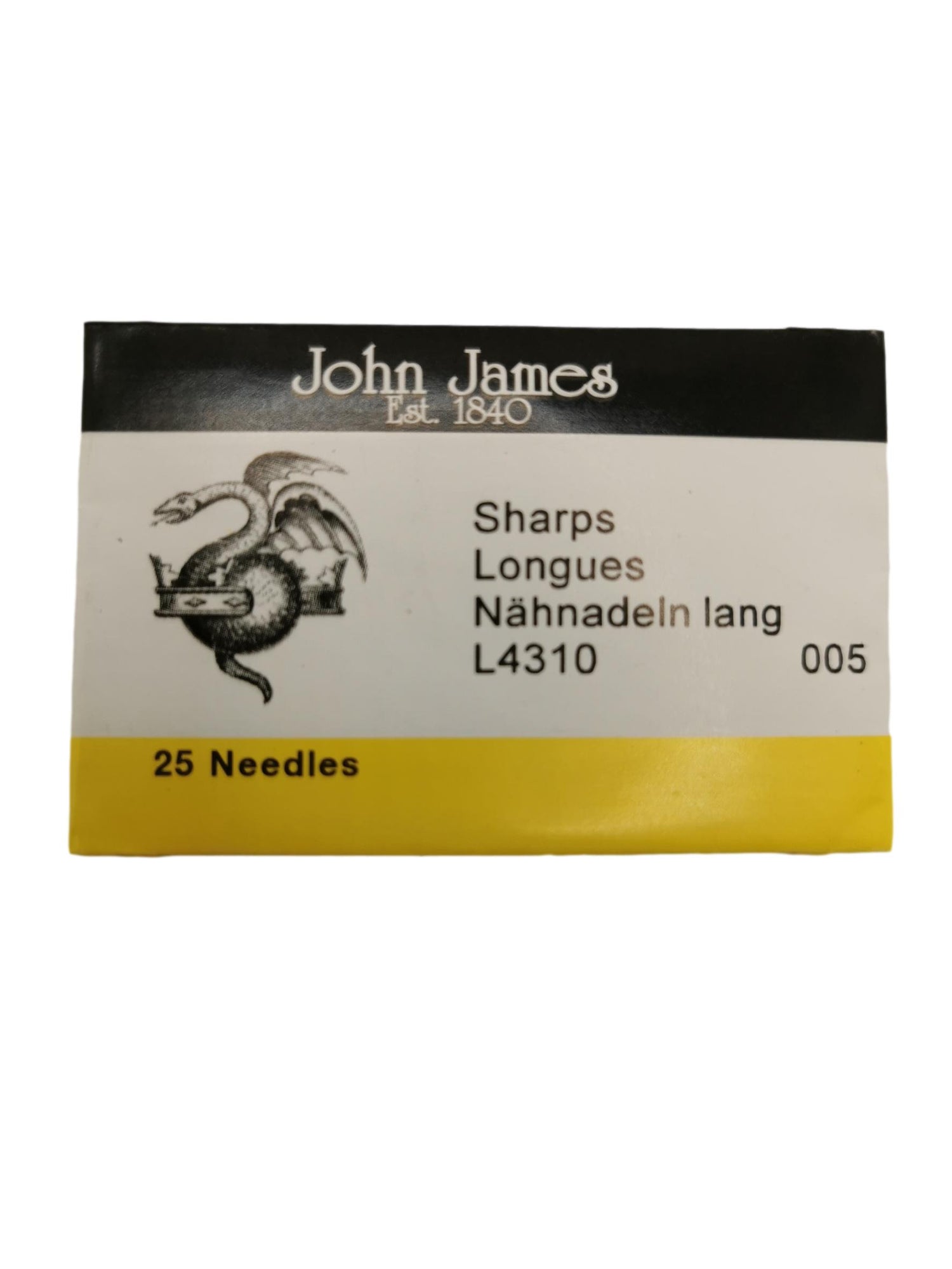 John James Needles offer a great British brand you can be proud of. We have  a history dating back to the very start of needle manufacture in the UK,  the name of