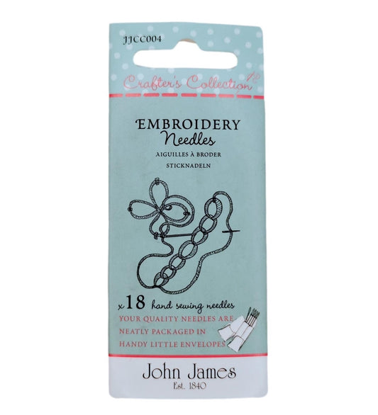 John James - Crafters Collection - Embroidery Needles - 3/7