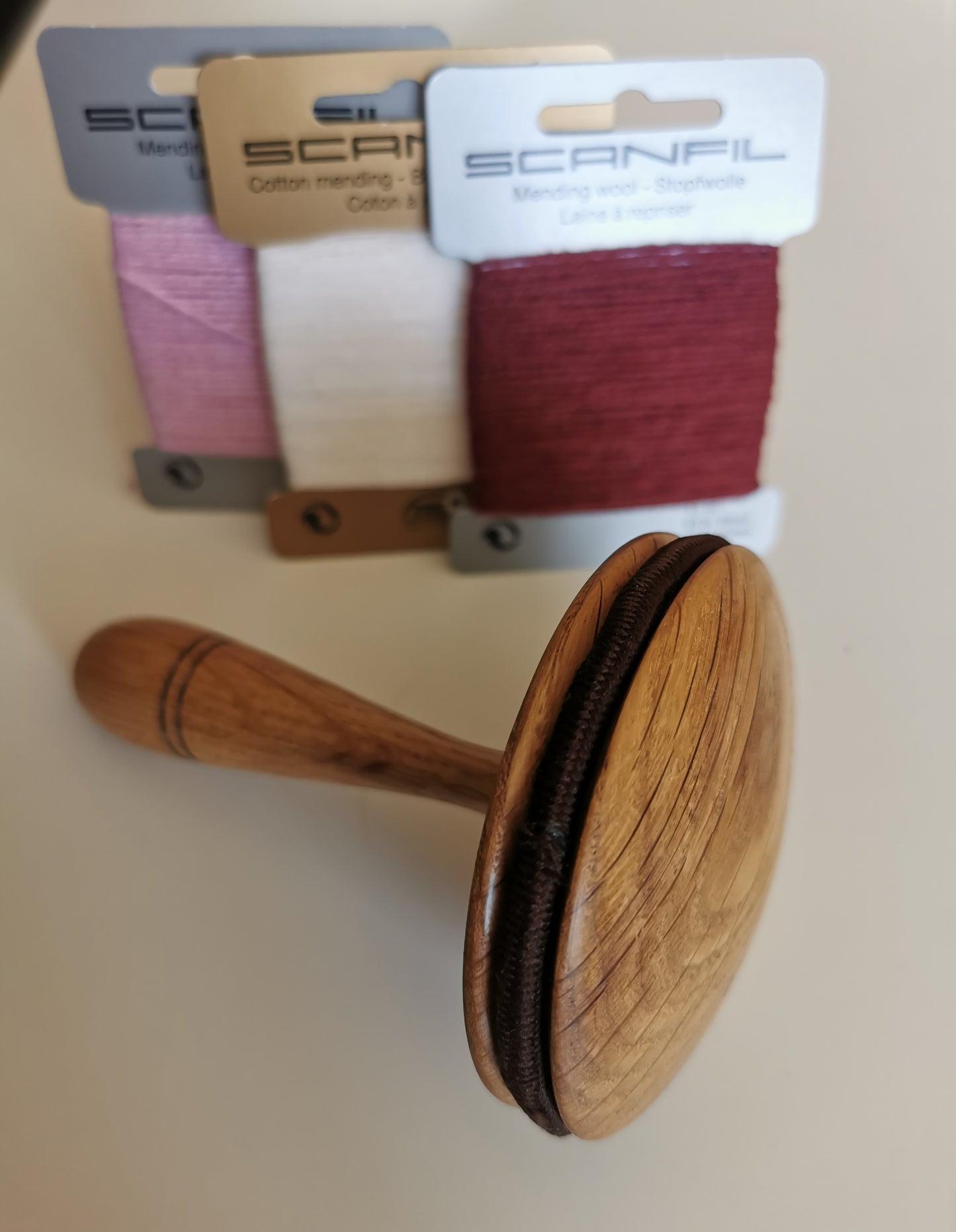 Sewing Gem  -  Handmade Oak Mushroom Darner with Recess