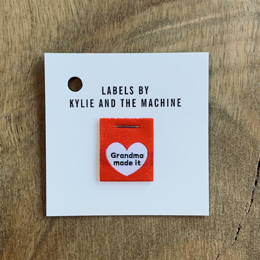 Kylie and the Machine - Woven labels - "Grandma Made It"